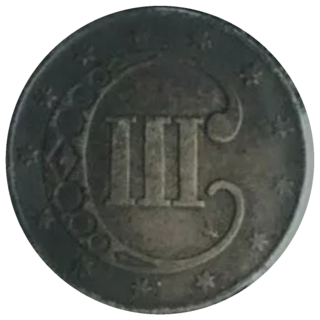 1852-3CS-Three-Cent-Silver